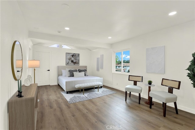 21011 N Hampton Way, Lake Forest, CA 92630 - bedroom with wood finished floors, baseboards, and recessed lighting