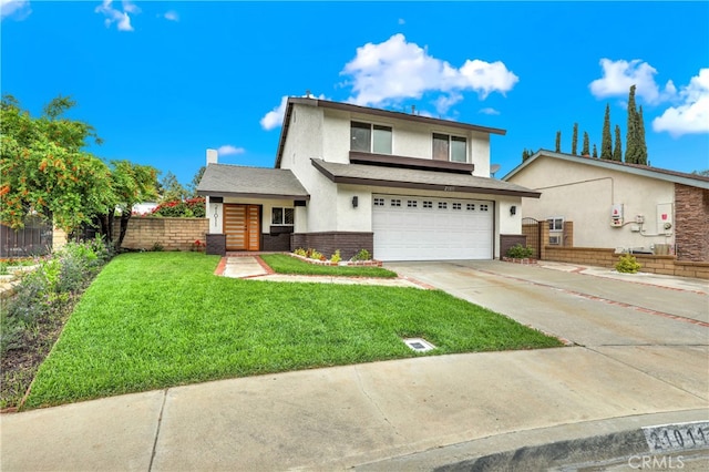 21011 N Hampton Way, Lake Forest, CA 92630 - traditional-style home with stucco siding, driveway, an attached garage, and brick siding