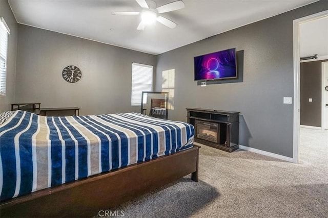 200 Cross Rail Ln, Norco, CA 92860 - bedroom featuring carpet flooring, a ceiling fan, and baseboards