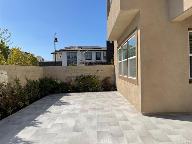 view of patio / terrace with a fenced backyard