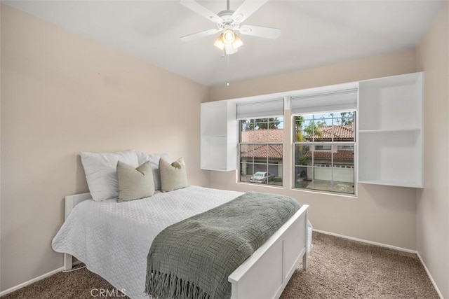 15 Saltillo, Rancho Santa Margarita, CA 92688 - bedroom with carpet, baseboards, and ceiling fan