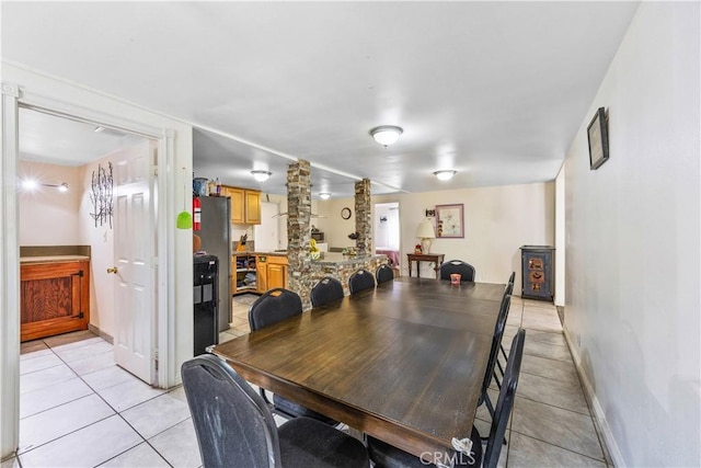 40481 Sage Rd, Hemet, CA 92544 - dining area featuring light tile patterned flooring and baseboards