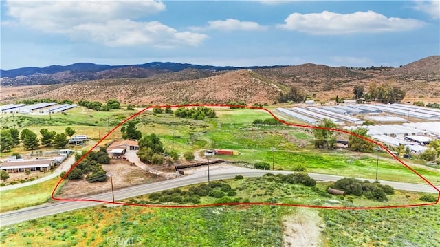 40481 Sage Rd, Hemet, CA 92544 - drone / aerial view with a mountain view