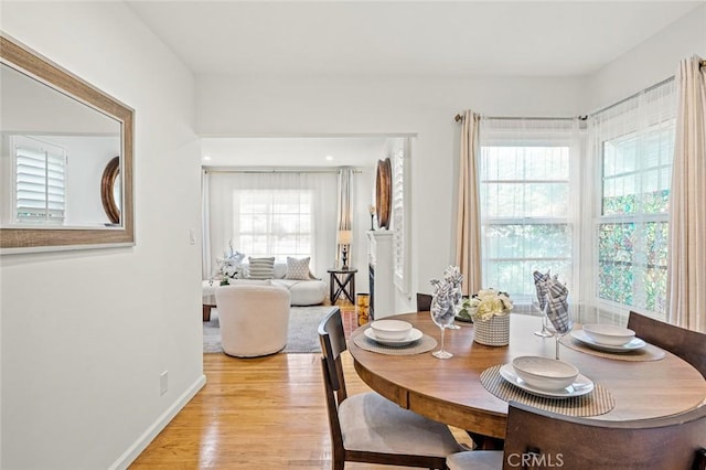 204 E Floral Ave, Arcadia, CA 91006 - dining area with light wood-style floors and baseboards