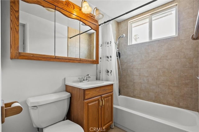 1572 Fremont Ave, Simi Valley, CA 93065 - full bathroom with shower / tub combo with curtain, toilet, and vanity