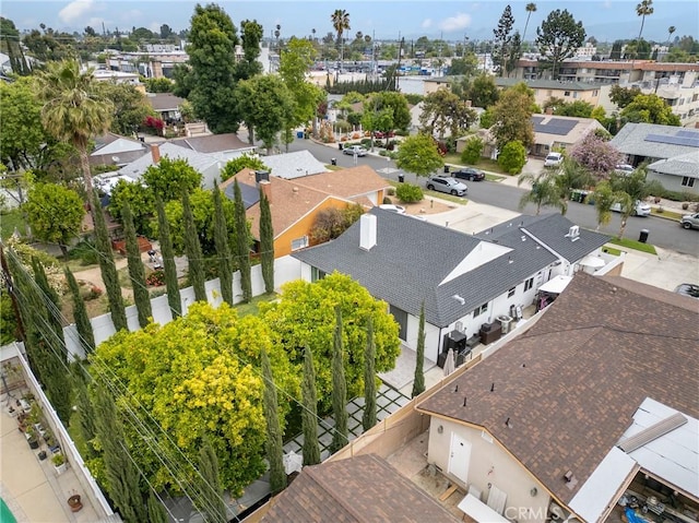 bird's eye view featuring a residential view