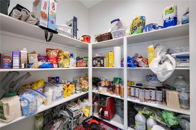 view of pantry