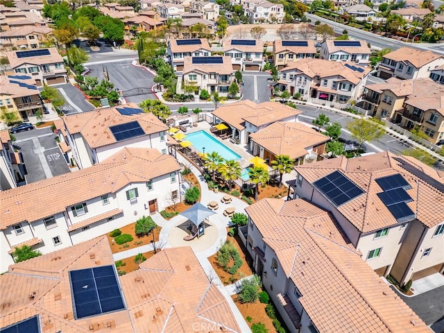 birds eye view of property featuring a residential view