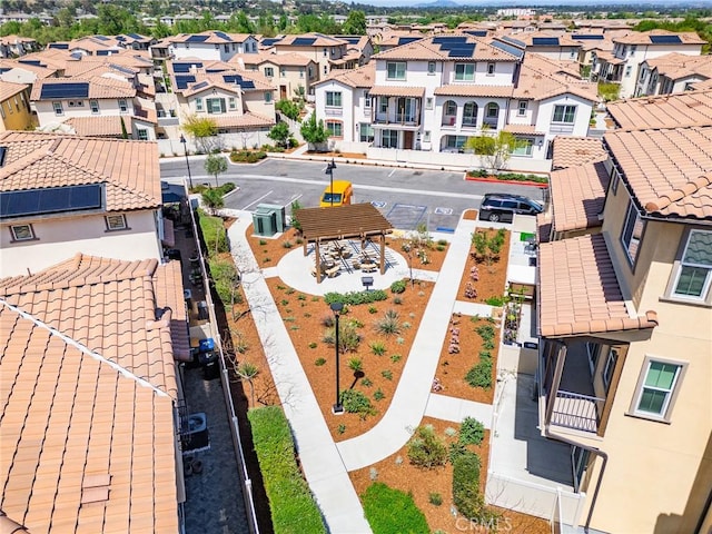 bird's eye view with a residential view