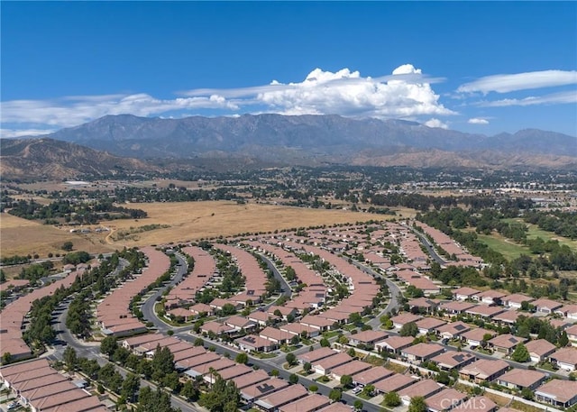 1643 Landmark Way, Beaumont, CA 92223 - aerial view with a mountain view and a residential view
