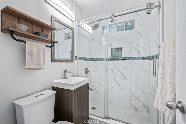 22702 Menlo Ave, Torrance, CA 90502 - bathroom featuring a stall shower, toilet, and vanity