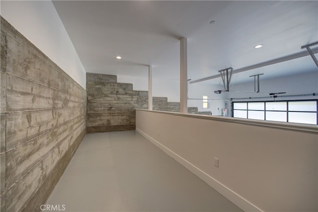 582 Paseo St, Arroyo Grande, CA 93420 - hallway featuring concrete flooring and recessed lighting