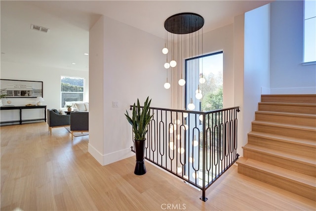582 Paseo St, Arroyo Grande, CA 93420 - staircase with wood finished floors and baseboards
