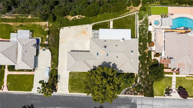 36608 Oak Ridge Dr, Yucaipa, CA 92399 - drone / aerial view of a pool