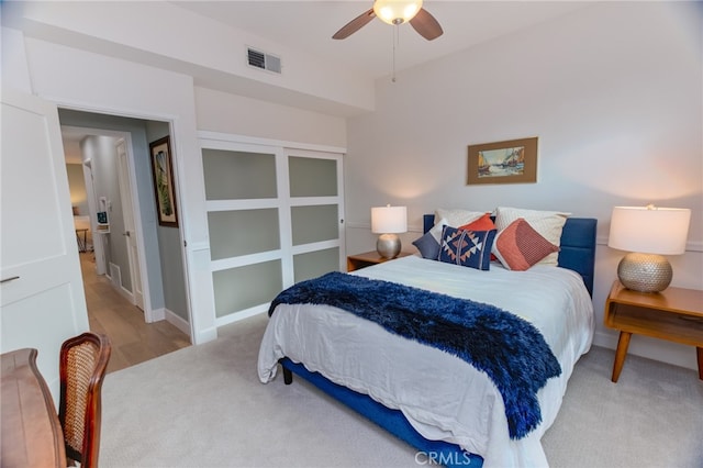 1624 Malden St, San Diego, CA 92109 - carpeted bedroom featuring a ceiling fan and baseboards