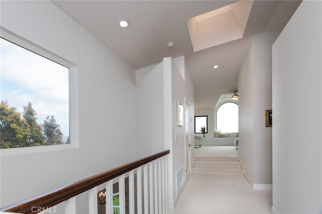 1624 Malden St, San Diego, CA 92109 - hall featuring recessed lighting, baseboards, and light carpet
