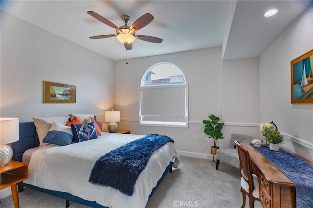 1624 Malden St, San Diego, CA 92109 - bedroom featuring carpet floors, ceiling fan, and baseboards