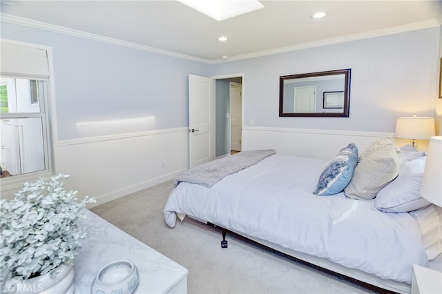 1624 Malden St, San Diego, CA 92109 - carpeted bedroom with ornamental molding and recessed lighting