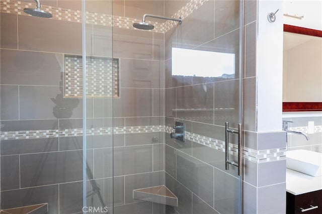 1624 Malden St, San Diego, CA 92109 - bathroom featuring a shower stall and vanity