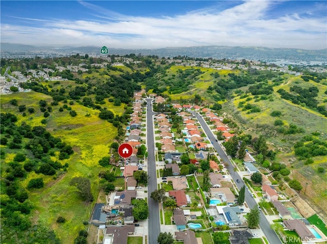 21128 Trigger Ln, Diamond Bar, CA 91765 - aerial view of property's location featuring nearby suburban area