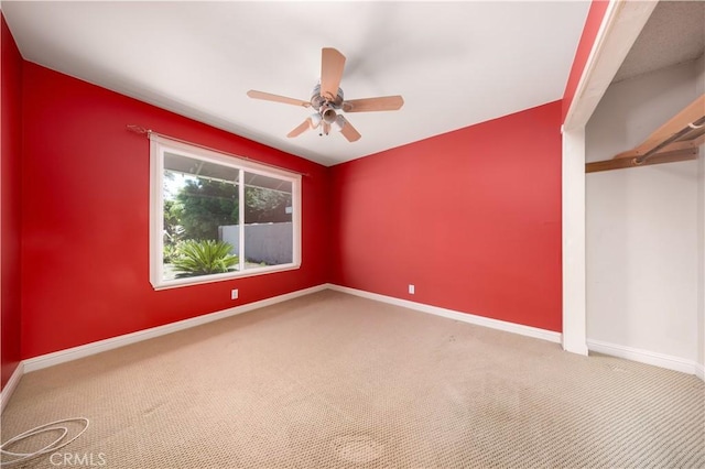 21128 Trigger Ln, Diamond Bar, CA 91765 - carpeted empty room featuring ceiling fan and baseboards