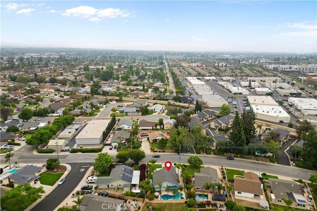 bird's eye view featuring a residential view