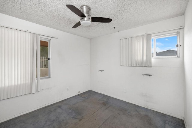 6552 Mallard St, San Diego, CA 92114 - unfurnished room with a ceiling fan and a textured ceiling