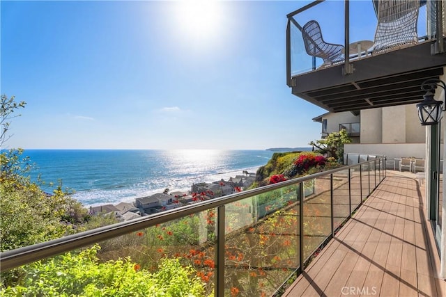 35451 Camino Capistrano, Dana Point, CA 92624 - balcony featuring view of water and beach