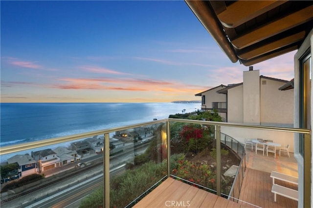 35451 Camino Capistrano, Dana Point, CA 92624 - balcony at dusk with a water view