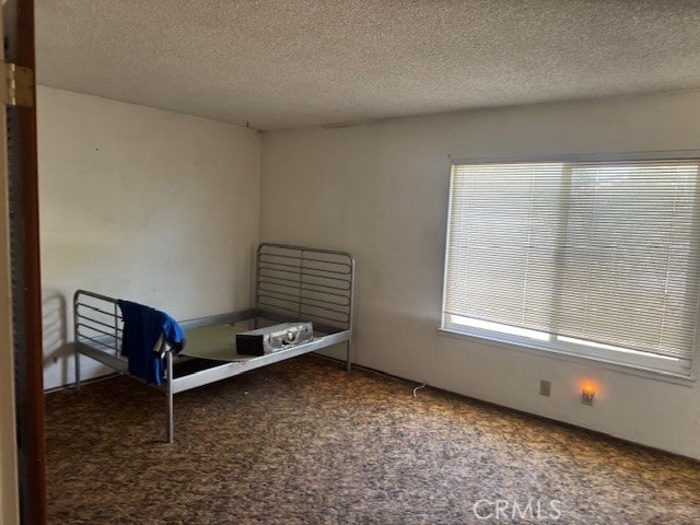 14122 Pawnee Rd, Apple Valley, CA 92307 - carpeted bedroom with a textured ceiling