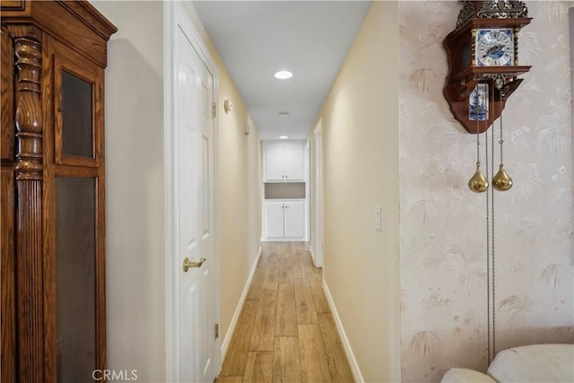 11300 Dulcet Ave, Porter Ranch, CA 91326 - hall with light wood-style floors and recessed lighting