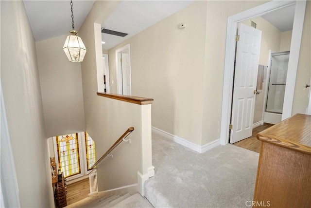 11300 Dulcet Ave, Porter Ranch, CA 91326 - stairs featuring carpet and baseboards