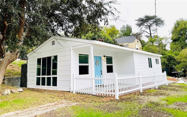 view of back of property