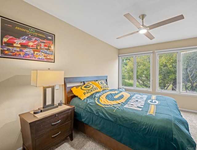 3358 Caminito Luna Nueva, Del Mar, CA 92014 - carpeted bedroom with baseboards and ceiling fan