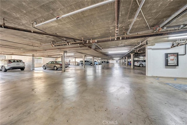 view of parking deck