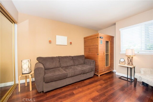 3251 Mountainside Dr, Corona, CA 92882 - living room featuring wood finished floors and baseboards