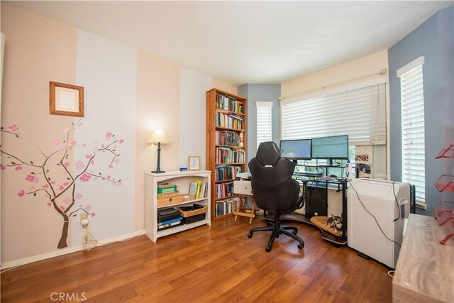 3251 Mountainside Dr, Corona, CA 92882 - office space with wood finished floors and baseboards