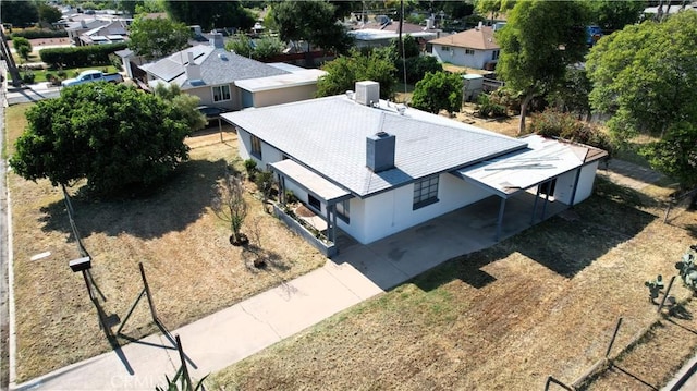 bird's eye view featuring a residential view