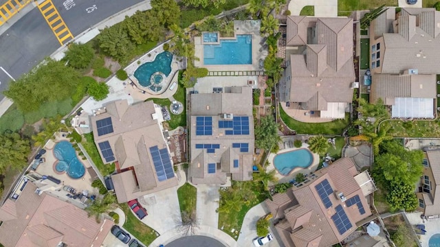 drone / aerial view with a residential view