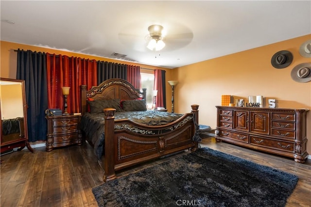 36696 Pavic Ct, Lake Elsinore, CA 92532 - bedroom with hardwood / wood-style flooring and ceiling fan