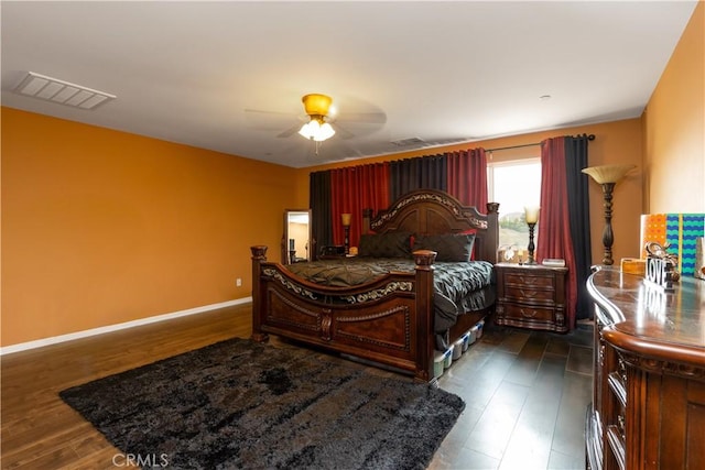 36696 Pavic Ct, Lake Elsinore, CA 92532 - bedroom featuring dark wood-style floors and ceiling fan