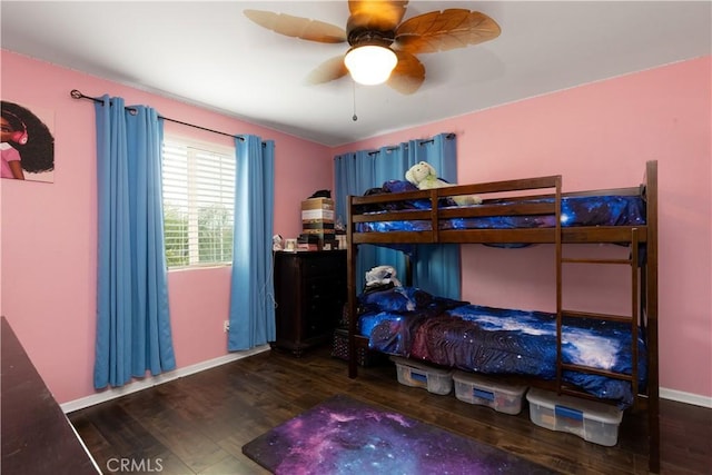 36696 Pavic Ct, Lake Elsinore, CA 92532 - bedroom with wood finished floors and ceiling fan