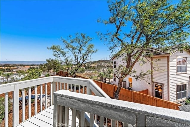 deck with fence
