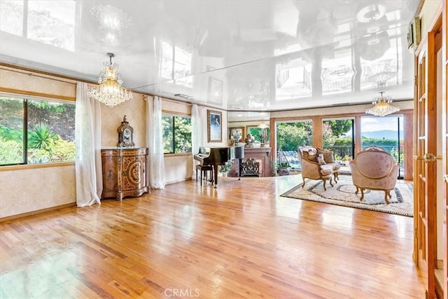 17861 Cathedral Pl, Encino, CA 91316 - sunroom with a chandelier