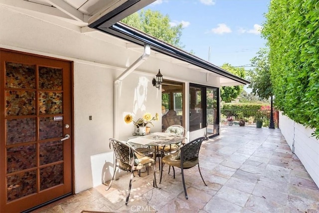17861 Cathedral Pl, Encino, CA 91316 - view of patio with outdoor dining space