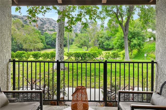 view of balcony