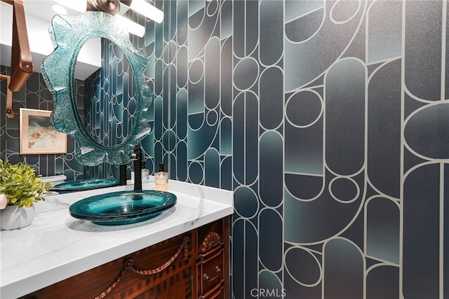 bathroom featuring vanity