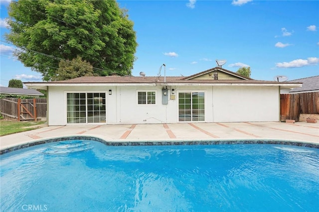 3540 S Flemington Dr, West Covina, CA 91792 - rear view of property with a patio, stucco siding, and fence