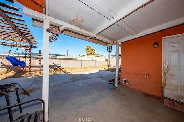 423 Landsford St, Lancaster, CA 93535 - view of patio / terrace featuring fence