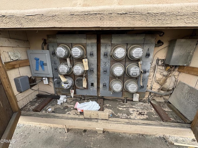 utility room featuring electric panel